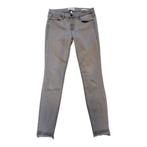 Frame Women's Le Skinny de Jeanne Ankle Skinny Jeans Gray Size 29